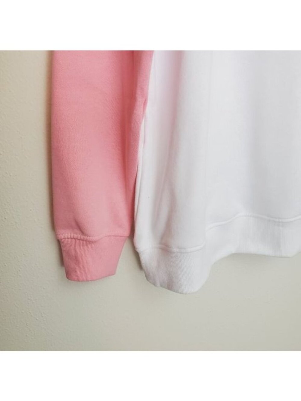Pusheen sushi cat colorblock crew neck pink and white sweatshirt - Picture 8 of 11